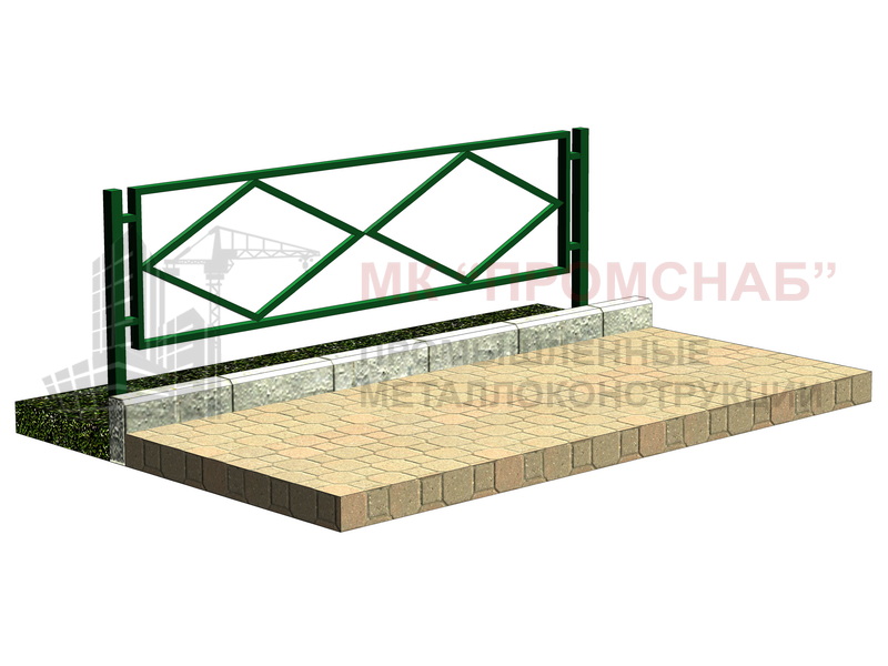 ОГГ(Ст3) 500/2000/ст.40х40х2,0/пан.40х20х2,0/2 ромб.20х20х2,0