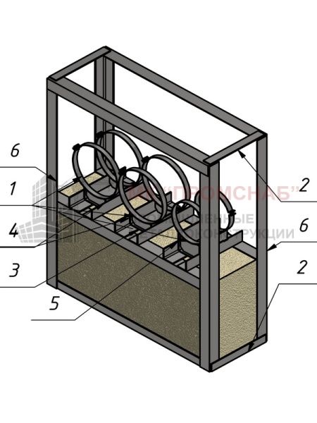 Опора СВ(Ст3)1385/1180/420/У70х5,0/3СПО-D320/320/250