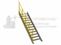 ОГЛП(Ст3)45°/1100/ 600/1 пор.У50x5,0/ст.У50х5,0/1 риг.У25х3,0/отб.150х4,0/Б