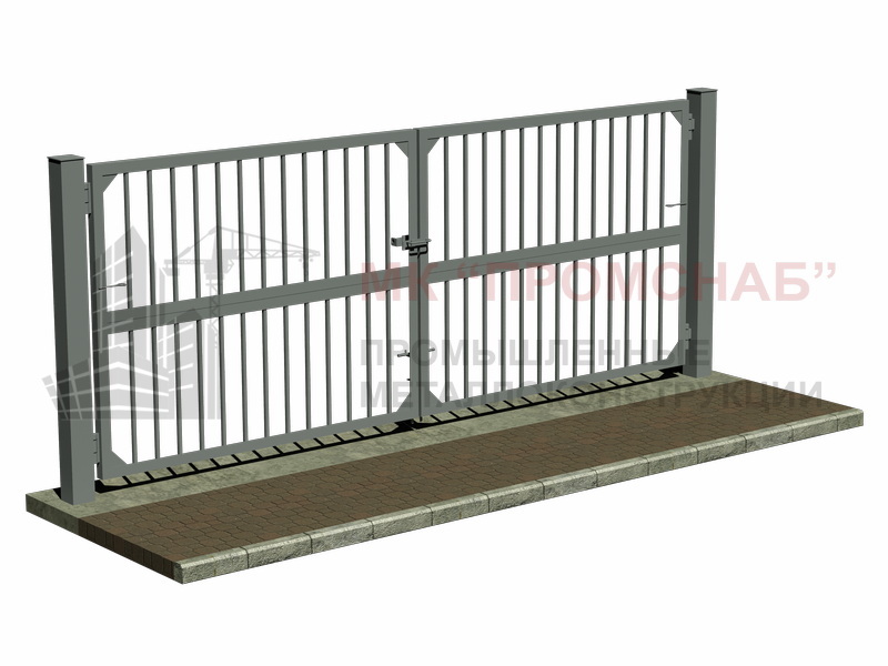 Ворота распашные ВМС - 5,13х1,4 (Серия 3.017-3 Вып.5)