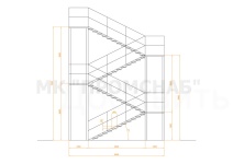 ЛЭ4-4(Ст3)27°/7200/1200/1200/1200/ст.100х100х5,0/кар.100х100х5,0/У40х5,0/ПВЛ306