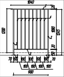ОГБ(Ст3)1200/ 900/100/1040/1 пор.40х20х3,0/ст.40х20х3,0/1 пер.40х20х3,0/зап.40х20х2,0/П