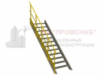ОГЛП(Ст3)45°/1100/ 600/1 пор.У50x5,0/ст.У50х5,0/1 риг.пл.40х4,0/отб.150х4,0/Б
