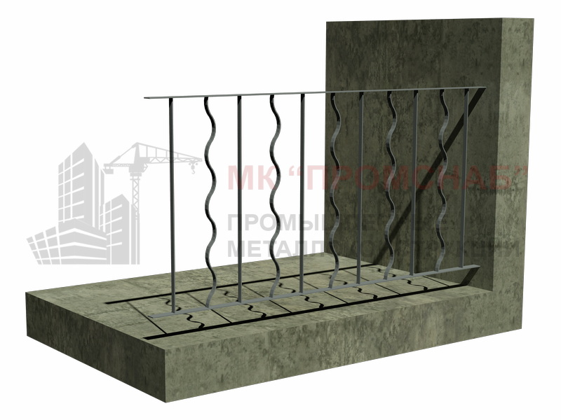 Ограждение ОВ-17.9Р-4 (Серия 1.100.2-5)