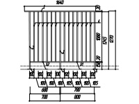 ОГБ(Ст3)1200/ 800/100/1640/1 пор.40х20х3,0/ст.40х20х3,0/1 пер.40х20х3,0/зап.40х20х2,0/П