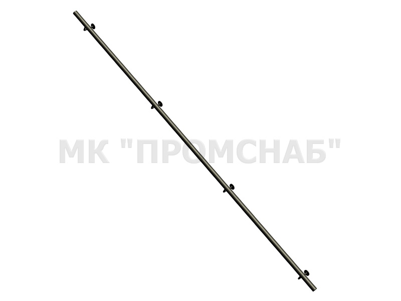 Поручень пристенный (Ст3)1/1000/38х1,5/кронштейн кр. 12