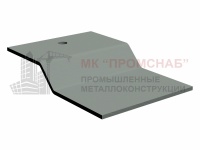 КФ2 (Ст3) 220х150х5,0/2 гиба/1 отв.Ф14