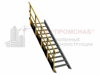 ОГЛП(Ст3)45°/1100/600/1 пор.40х40х2,0/ст.40х40х2,0/1 пер.40х20х1,5/отб.150х4,0/Б
