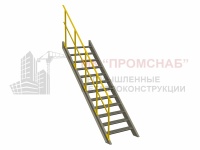 ОГЛП(Ст3)45°/1100/ 600/1 пор.У50x5,0/ст.У50х5,0/1 риг.У25х3,0/П