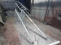 Лестница П1-2 (Ст3) 3500/800/1000/У75х6,0/круг 18/экран полоса 40х4,0