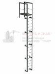 Лестница П1-1 (Ст3)6000/700/1200/300/У75х6,0/кр.18/ПВЛ406