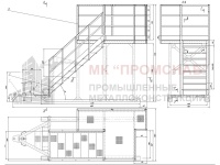 ПО1-1 фонтанной арматуры (Ст3)40°/2200/5000/900/2640/1860