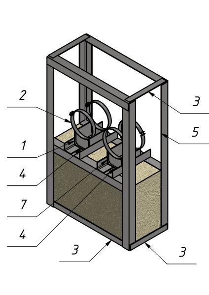 Опора СВ(Ст3)1385/880/420/У70х5,0/2СПО-D235/250
