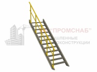 ОГЛП(Ст3)45°/1100/ 600/1 пор.51x3,0/ст.У50х5,0/1 риг.У25х3,0/П