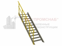 ОГЛП(Ст3)45°/1100/ 600/1 пор.51x3,0/ст.У50х5,0/1 риг.У25х3,0/Б