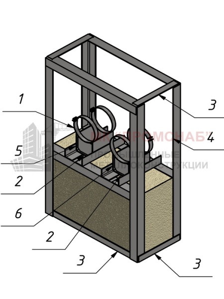 Опора СВ(Ст3)1385/880/420/У70х5,0/2СПО-D200/210