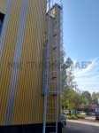 Стремянка П-1.2 (Ст3) 9700/1200/800/У75х6,0/круг 18/экран полоса 40х4,0/выдвижная