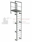 Лестница П-1.1(Ст3)4000/800/1200/У50х5,0/А1-16