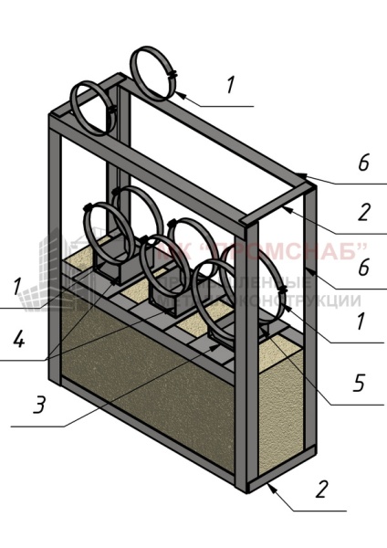 Опора СВ(Ст3)1385/1180/420/У70х5,0/3НПО-D270/270/360/2хом.D235