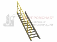 ОГЛП(Ст3)45°/1100/ 600/1 пор.У50x5,0/ст.У50х5,0/1 риг.пл.40х4,0/П