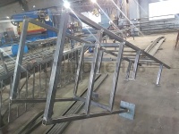 Лестница П1-1 (Ст3)3500/800/1000/каркас 50х50х5,0/ст.25х25х2,0/ПВЛ306
