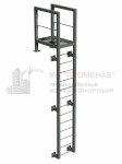 Лестница П1-1 (Ст3)4000/800/1200/300/У80х6,0/кр.18/ПВЛ406