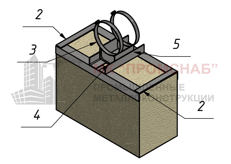 Опора СВ(Ст3)  880/420/У70х5,0/1СПО-D270