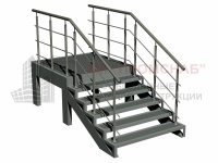 ЛМ1-1(Ст3)27°/ 900/3300/1500/1500/1500/160х120х4,0/У50х5,0/риф.4/огр.51/38/16