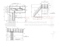 ПО1-1(Ст3)50°/3720/2480/6160/Ш18/НРС34х38/огр.У50х5,0/У25х4,0/150х4,0/1 лест./14 ст