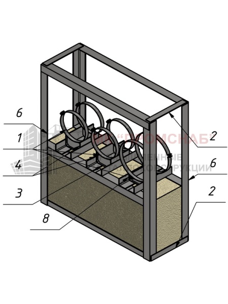 Опора СВ(Ст3)1385/1180/420/У70х5,0/3СПО-D270/270/360