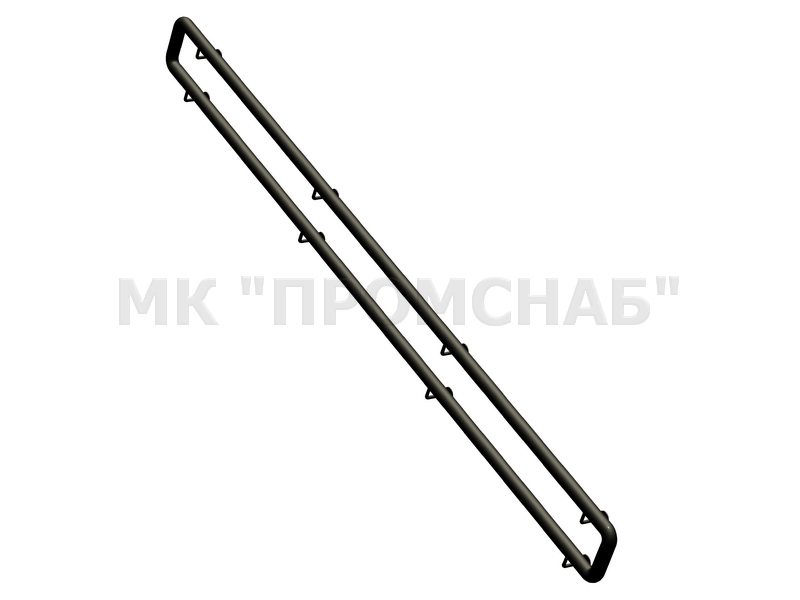 Поручень пристенный (Ст3)2/1000/51х1,5/кронштейн кр. 12